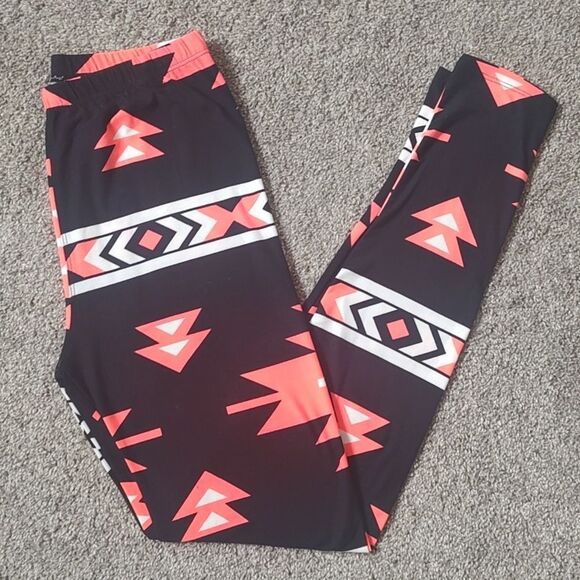 New Without Tags Adult One Size (2-12) Printed Leggings - Picture 3 of 5